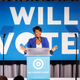 Atlanta Mayor Keisha Lance Bottoms speaks to a crowd at a Democratic National Committee event at Flourish on June 6, 2019 in Atlanta, Georgia.